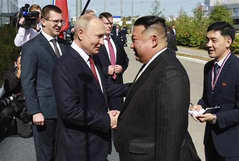 North Korea’s Kim vows full support for Russia at summit with Putin at a Far East spaceport